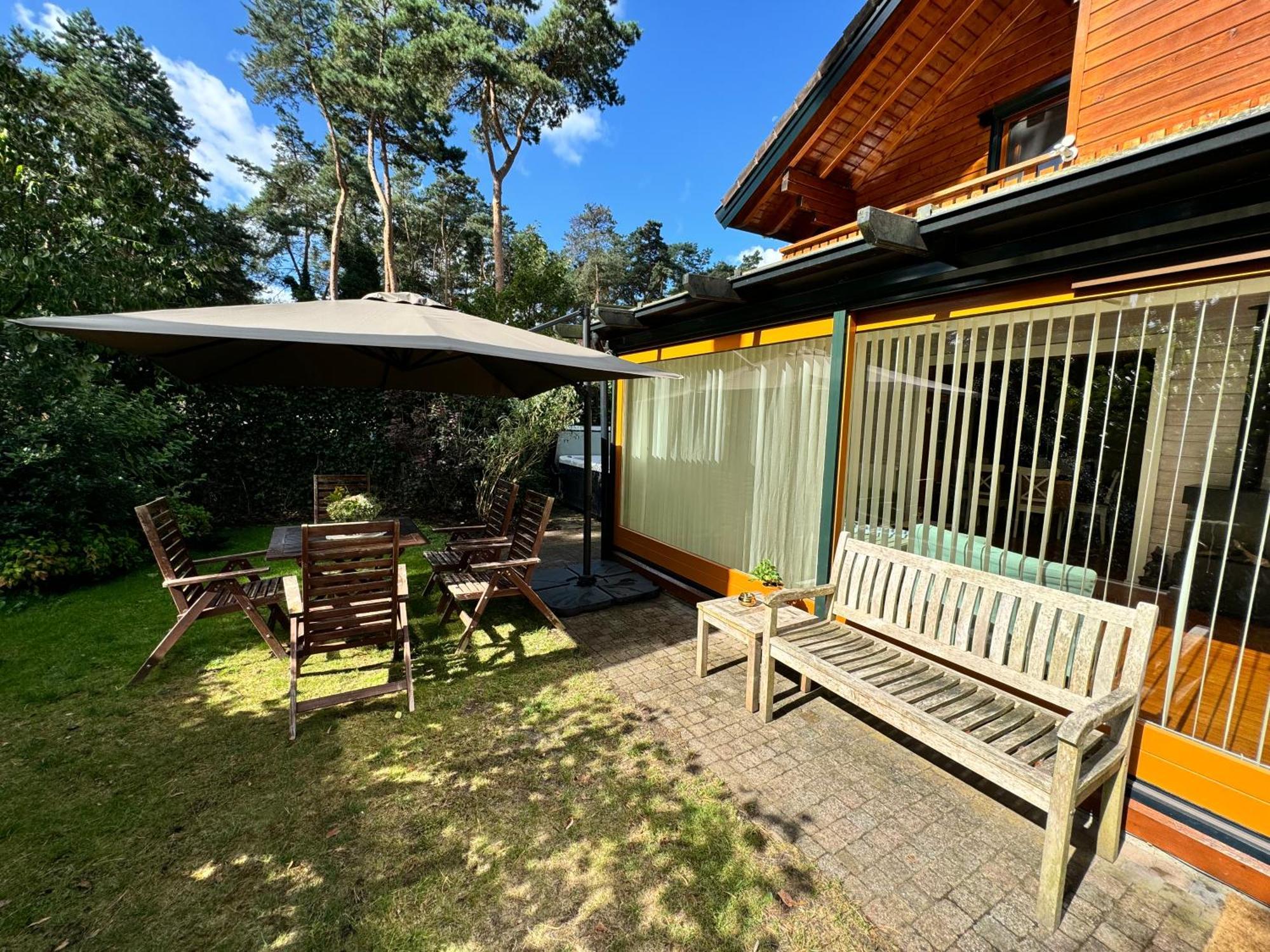 Meijel Houten Chalet/Bungalow In Het Bos, Sauna, Jacuzzi מראה חיצוני תמונה